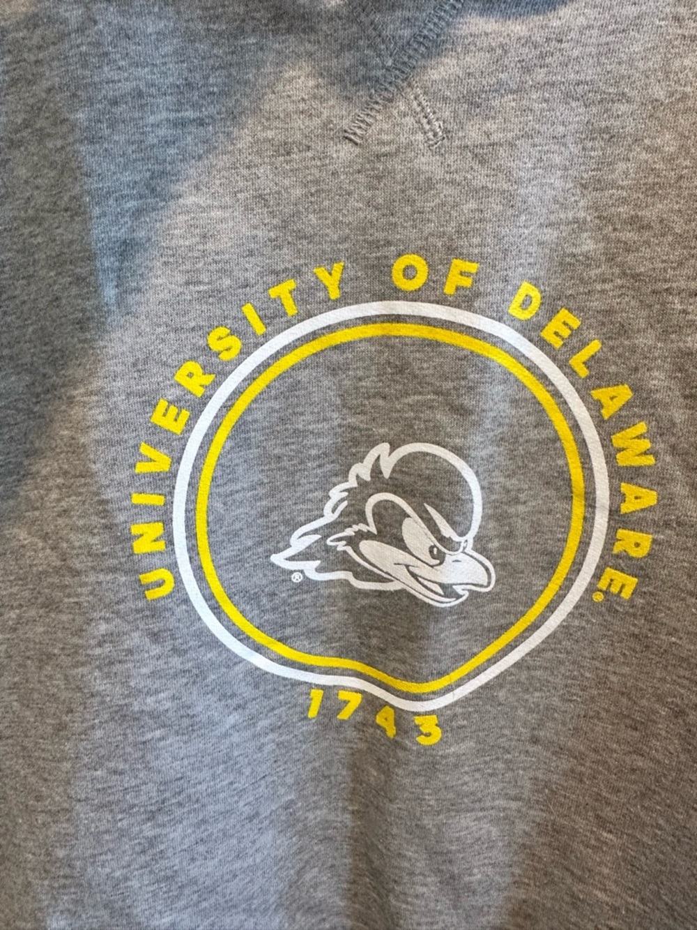 NWOT adidas University of Delaware Hoodie Men’s XL Blue Hens - Picture 3 of 6